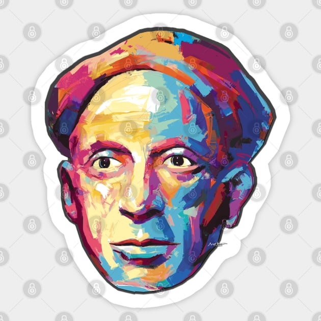 Pablo Picasso Sticker by mailsoncello